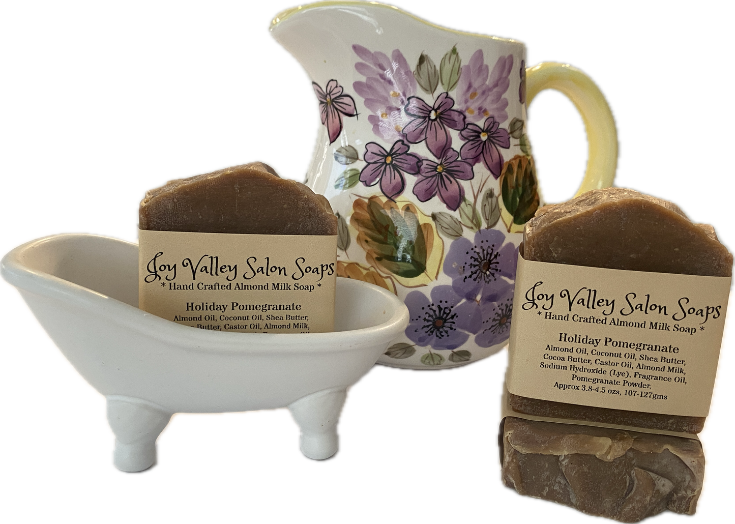 Holiday Pomegranate Almond Milk Soap.