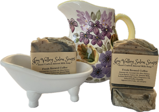 Fresh Brewed Coffee with Cream Goat Milk Soap.